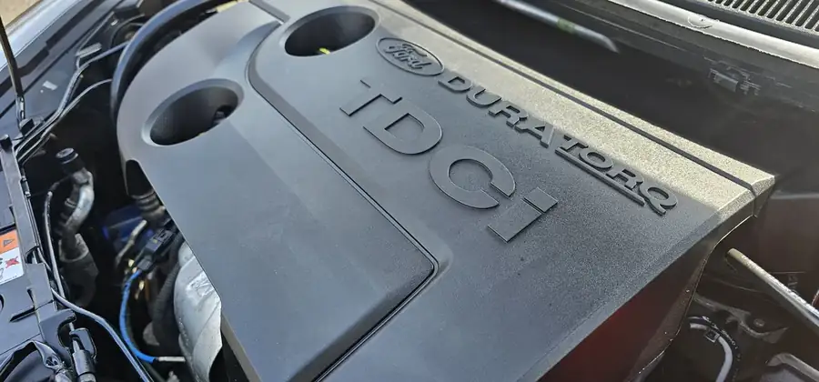 Engine bay detailing angle view in Devon