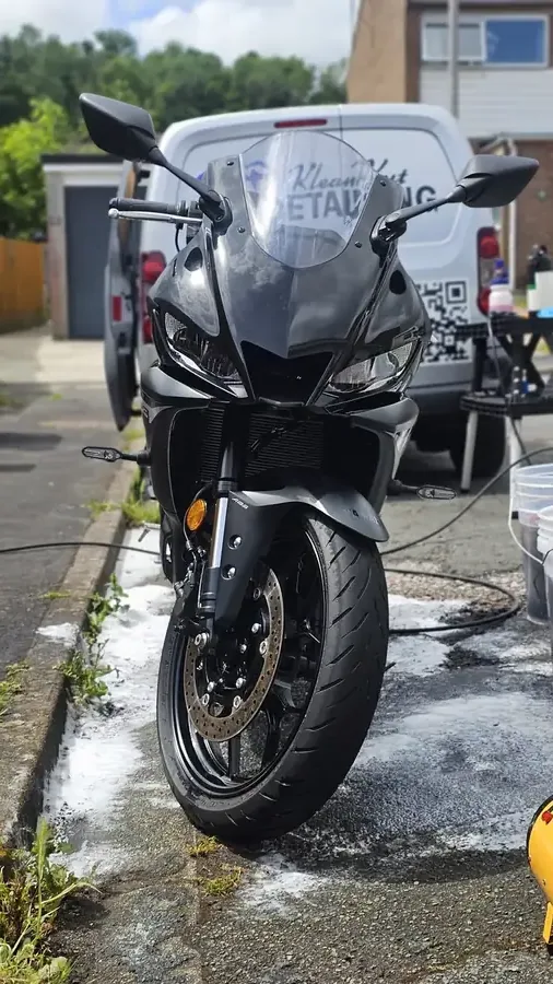 Motorbike detailing after 2 in Plymouth